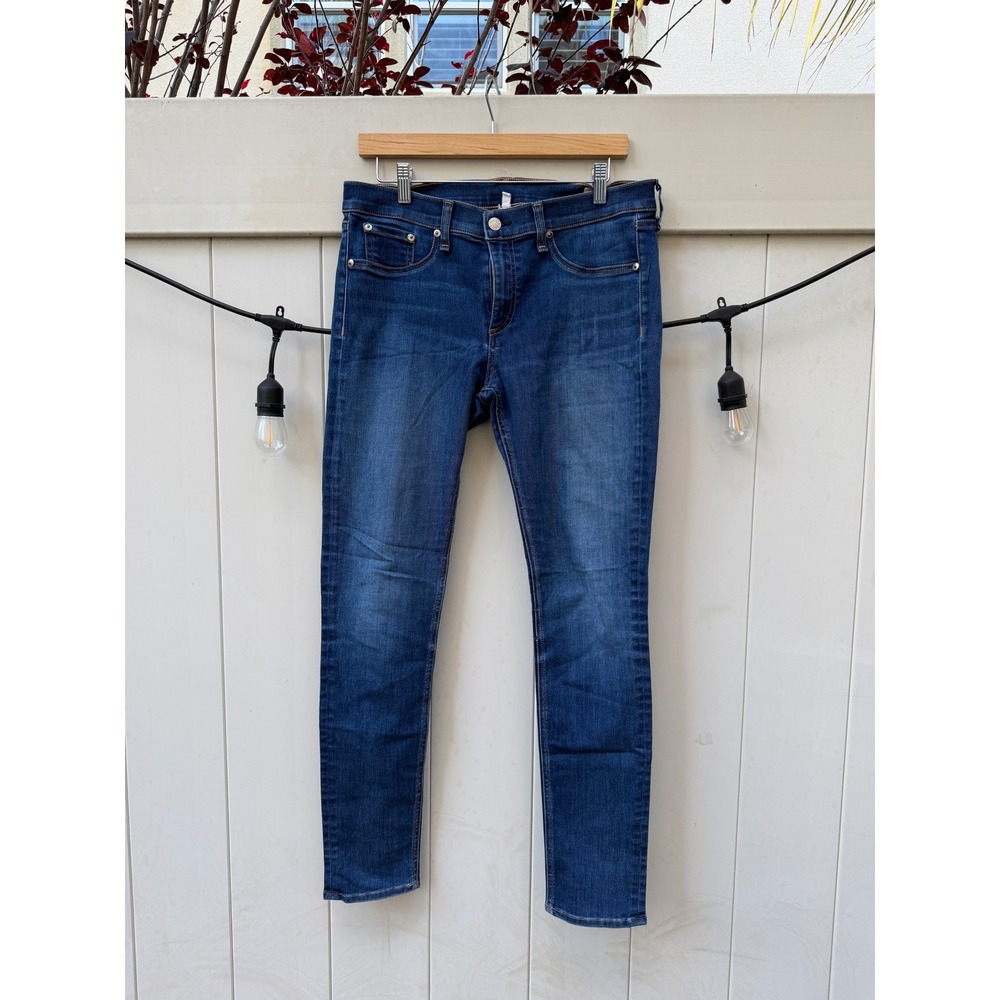Rag & Bone Skinny Jeans Bedford Blue Stretch Denim Size 32 W1502K089BED